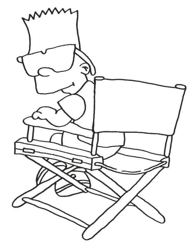 Plansa de colorat cu Familia Simpsons 39 33